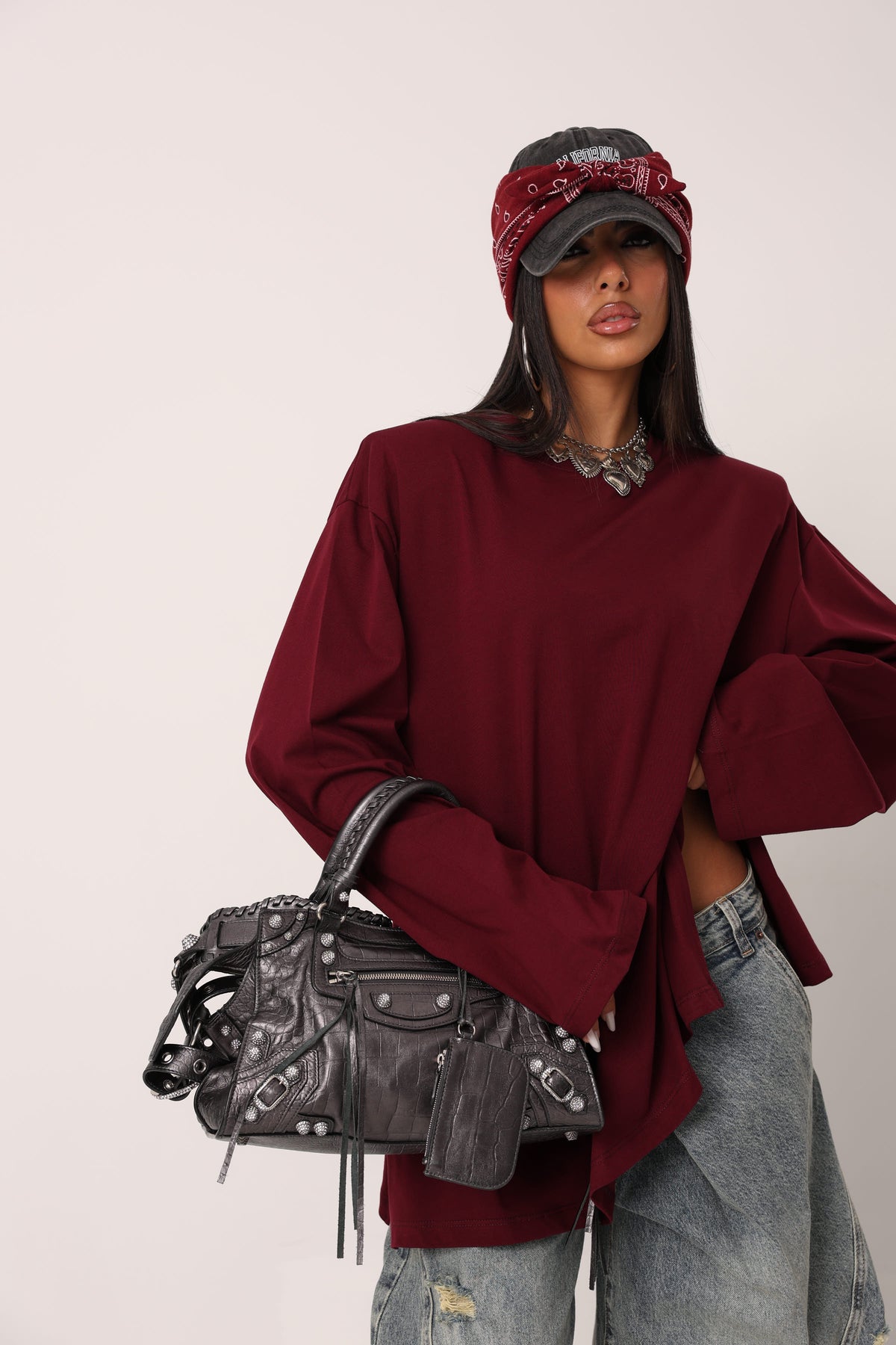 MAGLIA SPALLINE ZAYN BORDEAUX