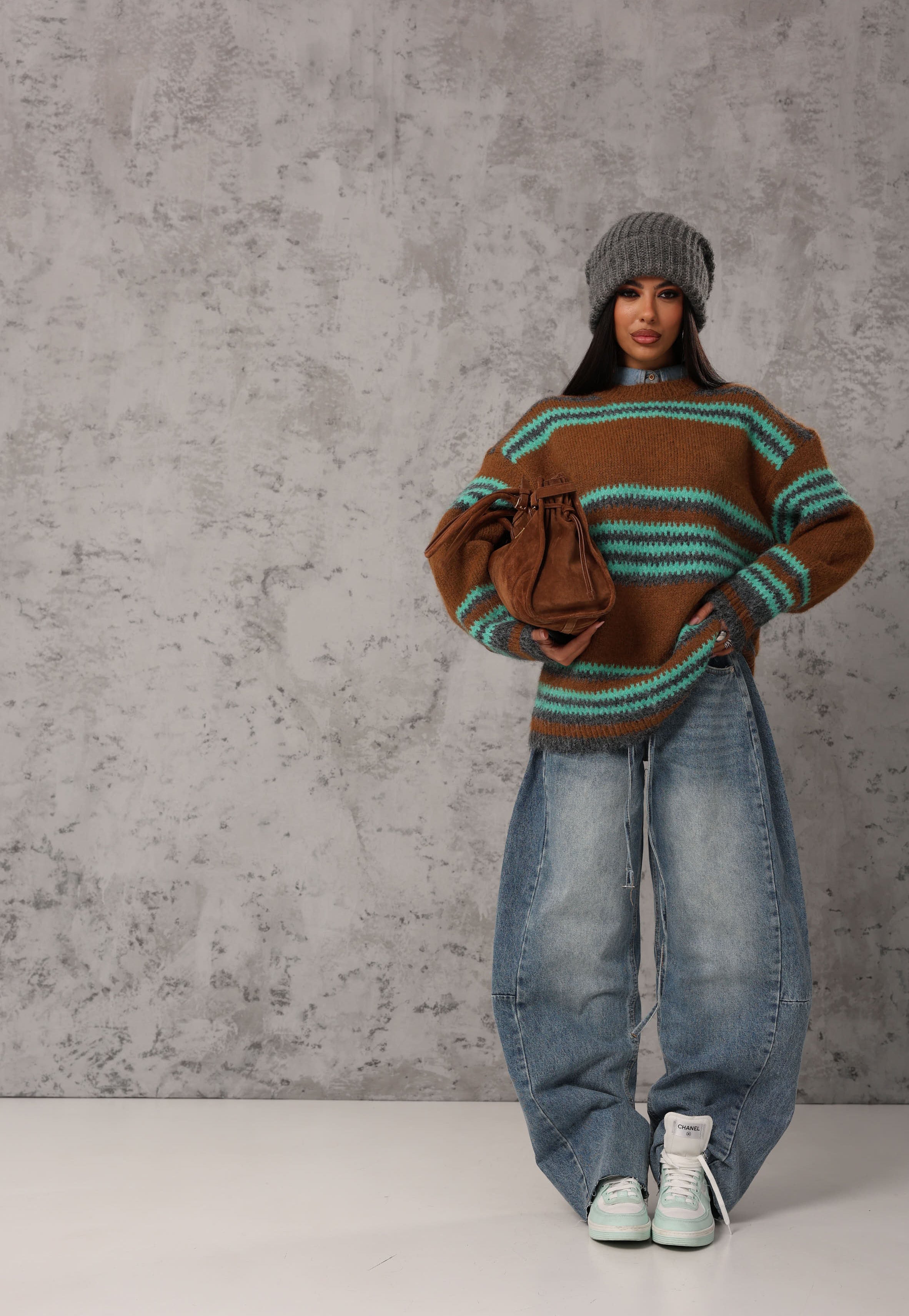 JEANS BAGGY DEMI DENIM BLUE