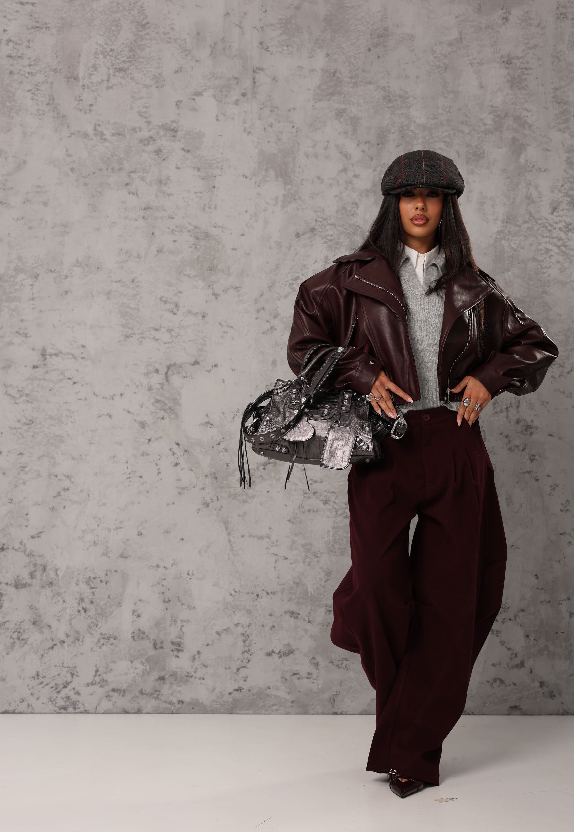 PANTALONI ENEA BORDEAUX