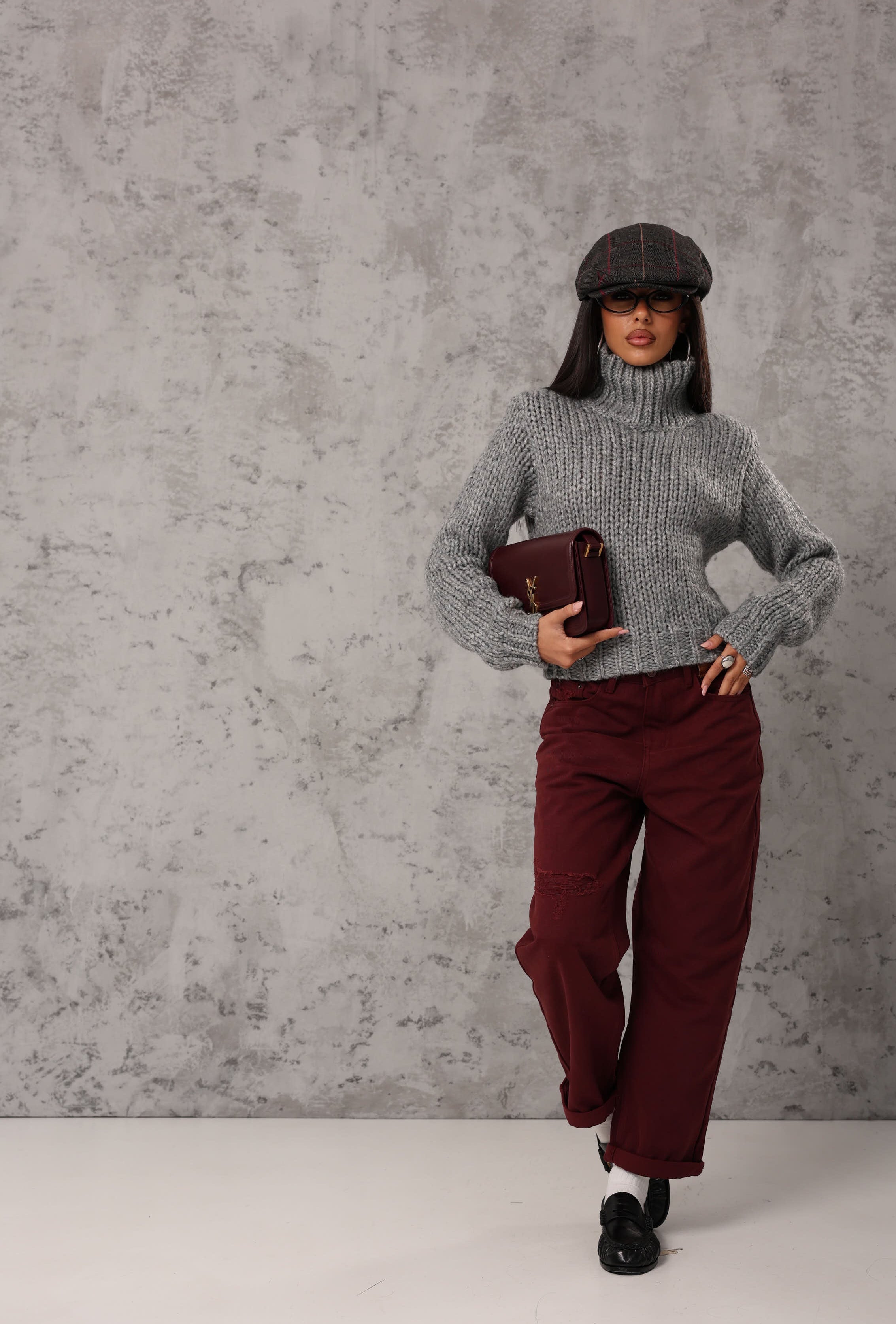 PULL SPALLINE LORELEI GRIGIO