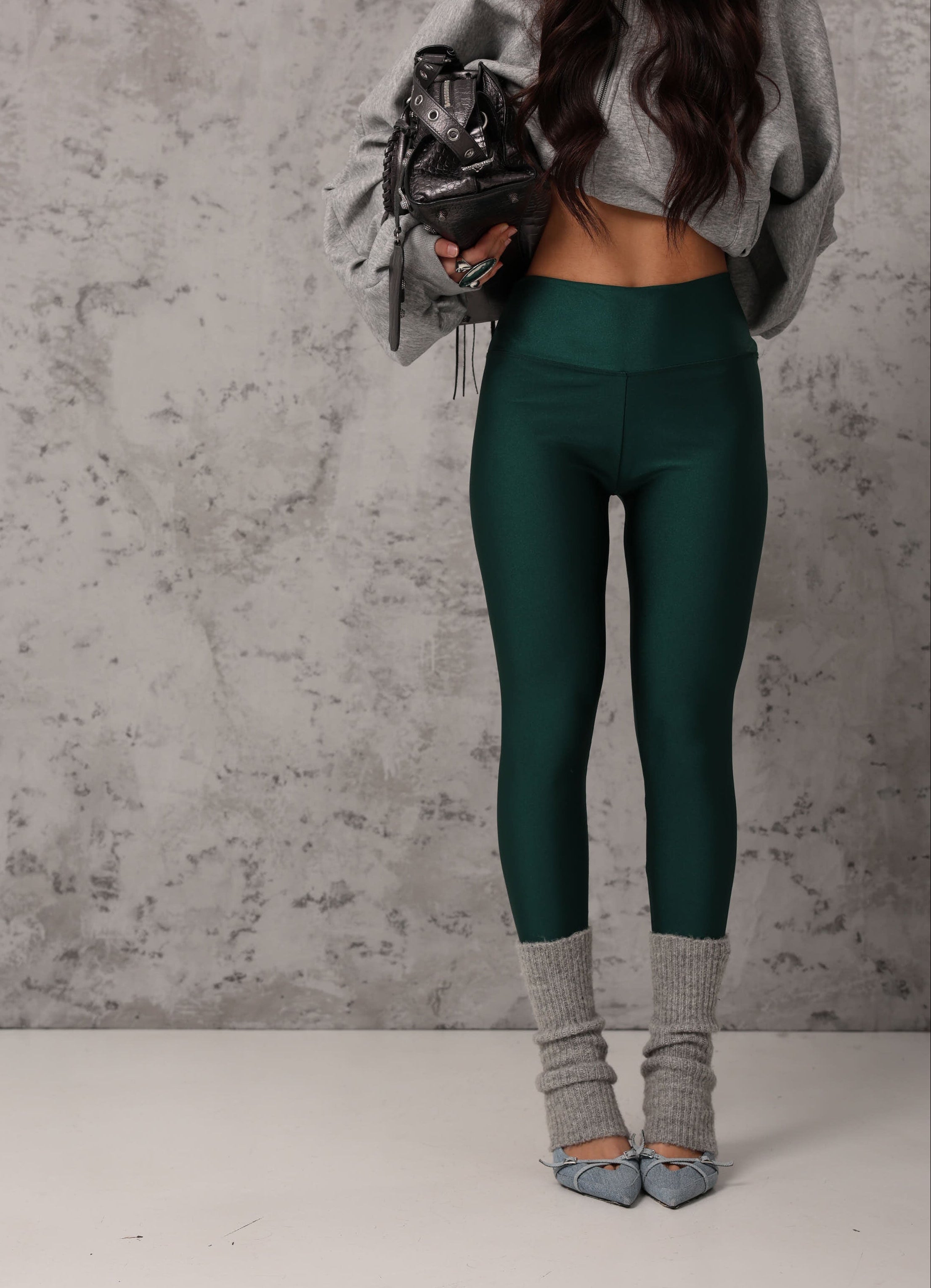 LEGGINGS LYCRA GHETTE VERDI