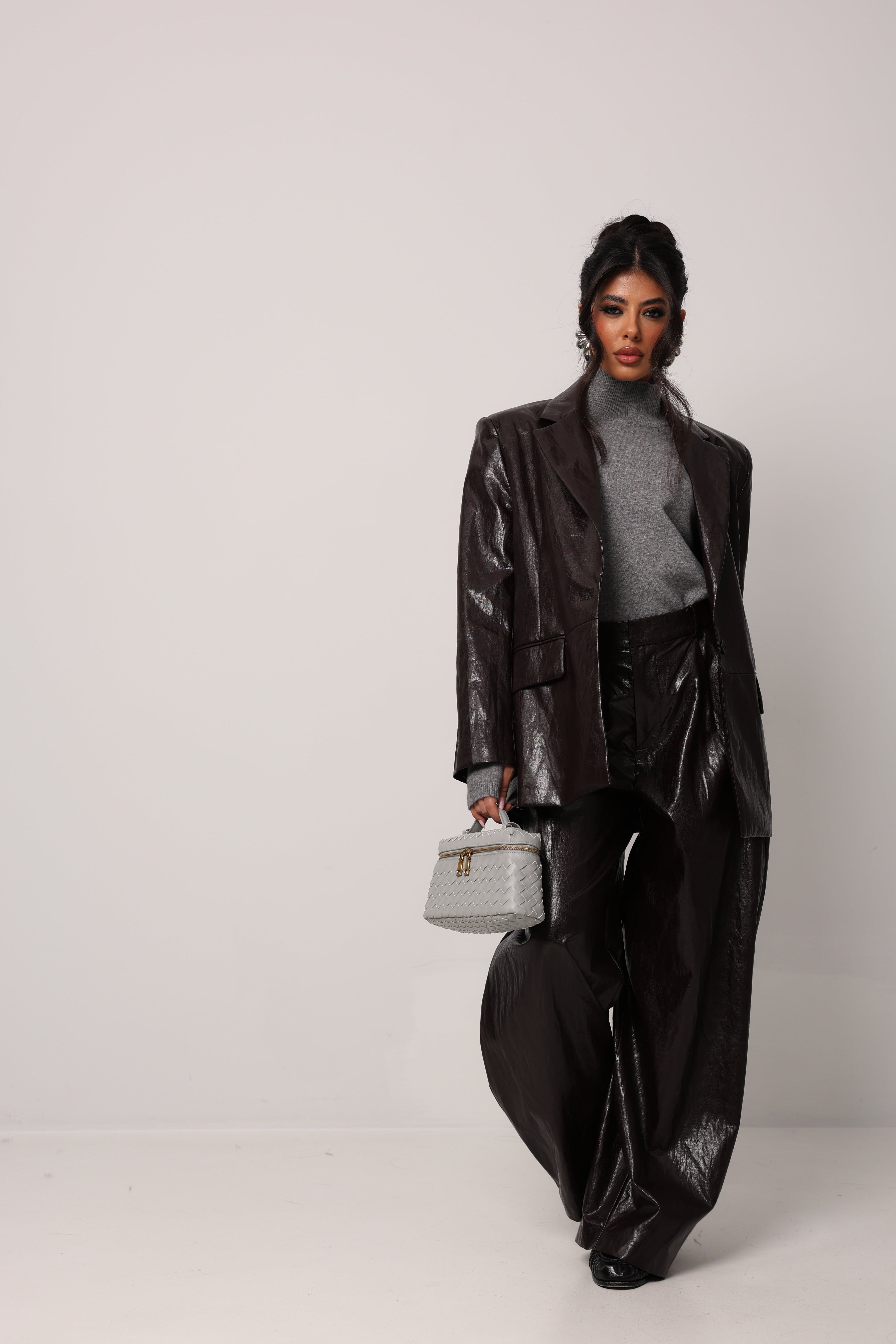 BLAZER ECOPELLE STORY MARRONE BY LUMINA