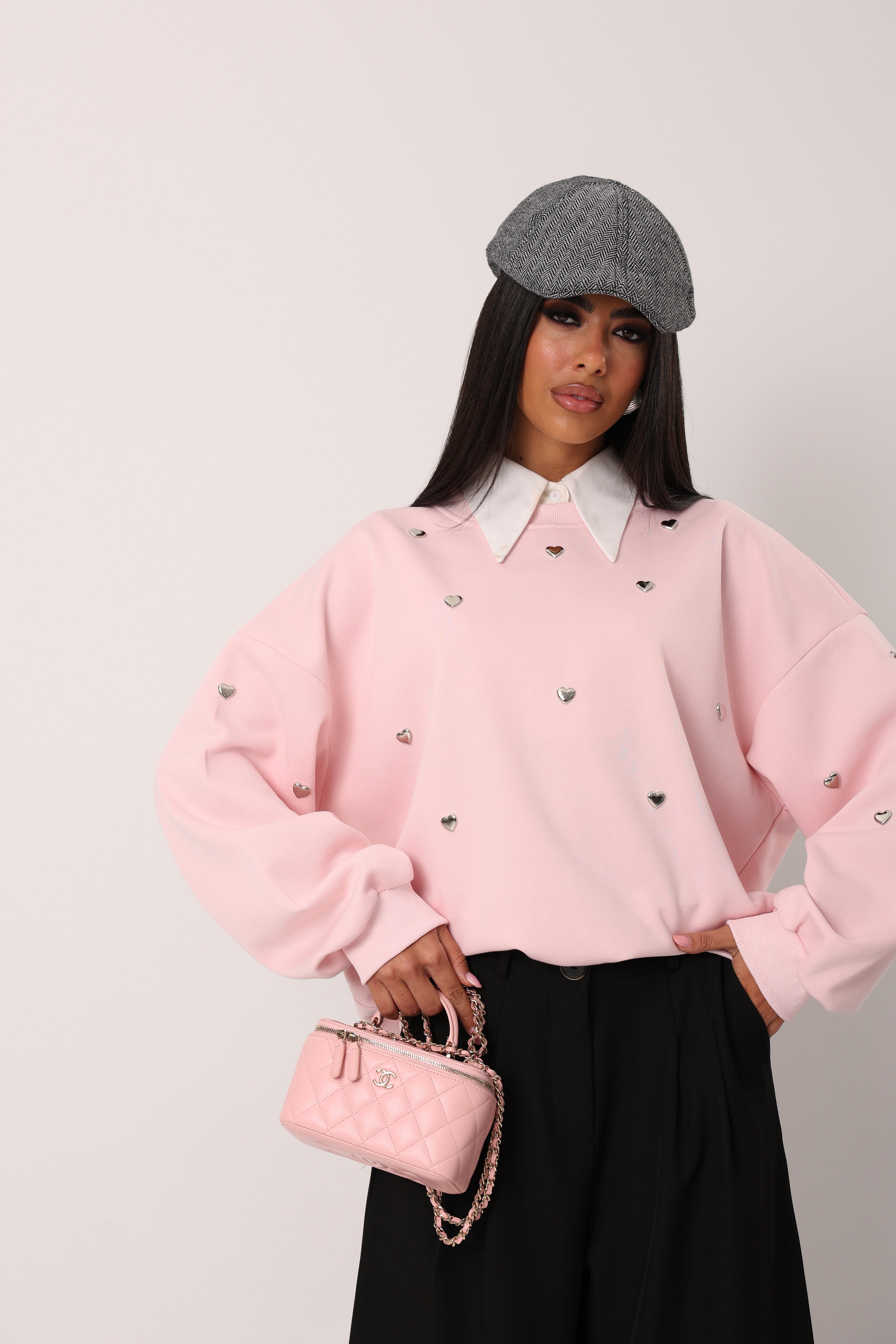 FELPA CUORICINI SILVIE ROSA