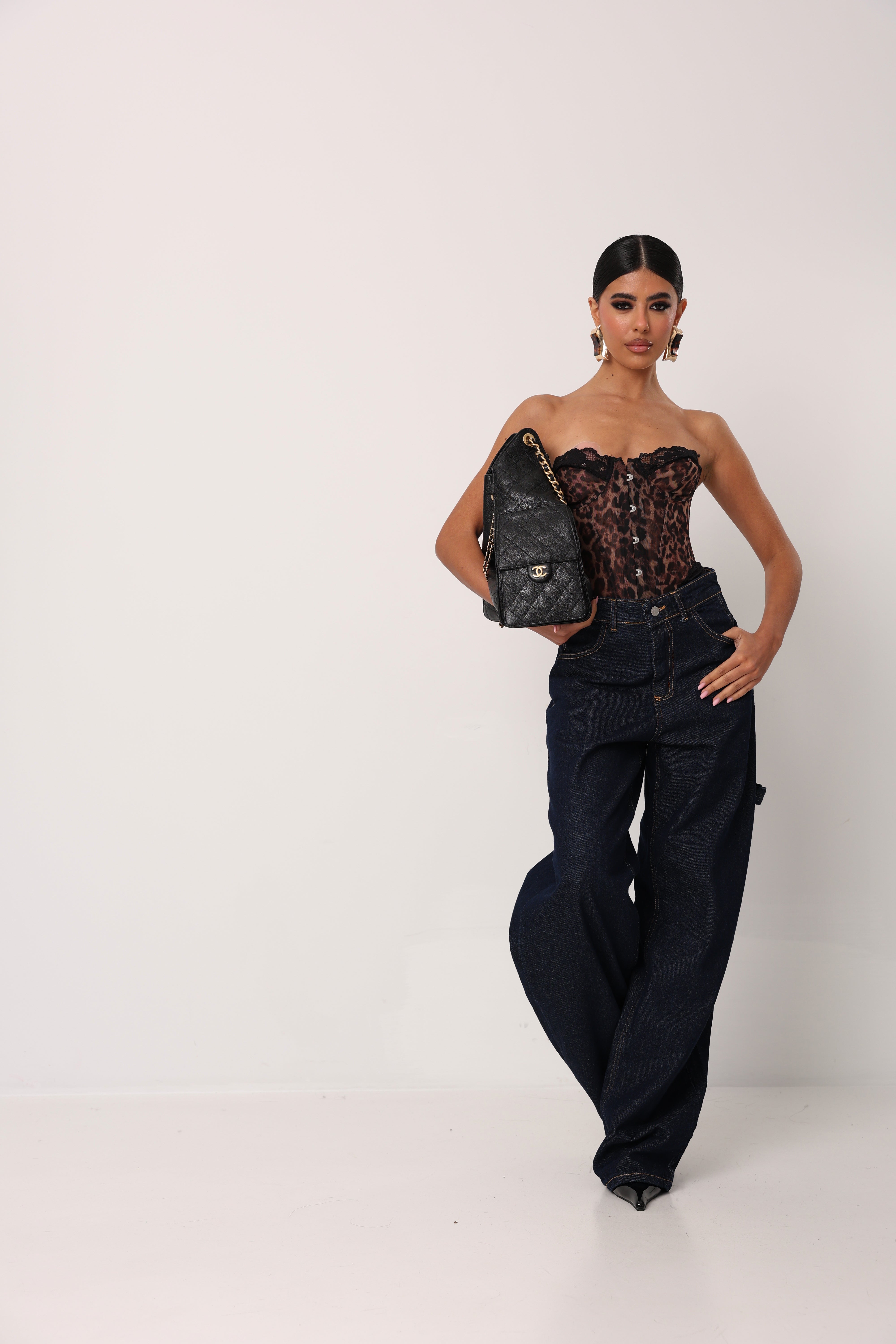 JEANS SELLY DENIM SCURO