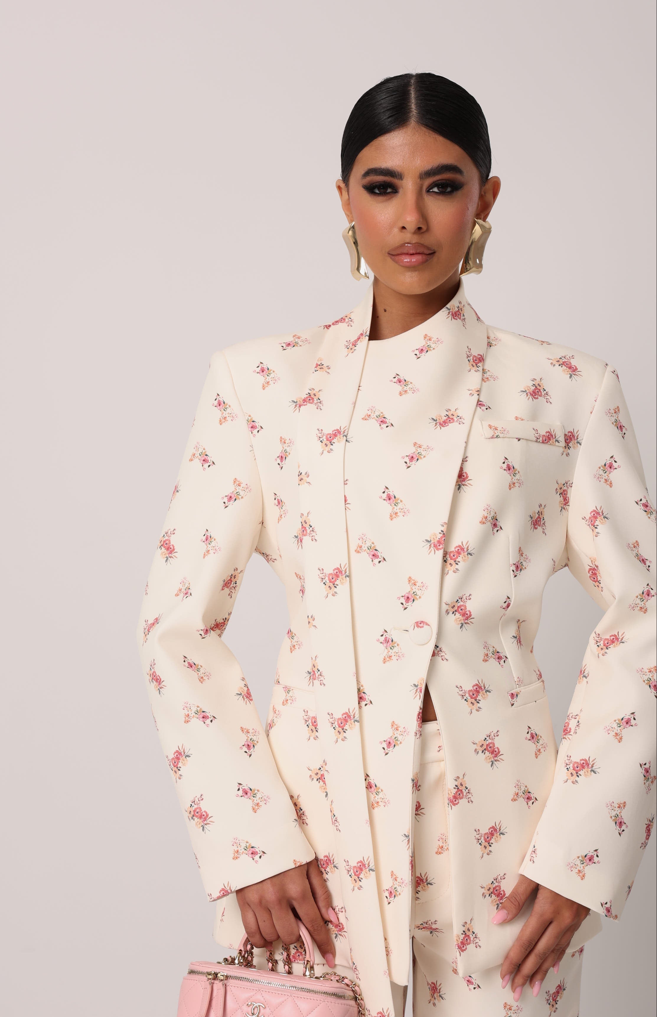 BLAZER FIORATO LILA CREMA BY LUMINA