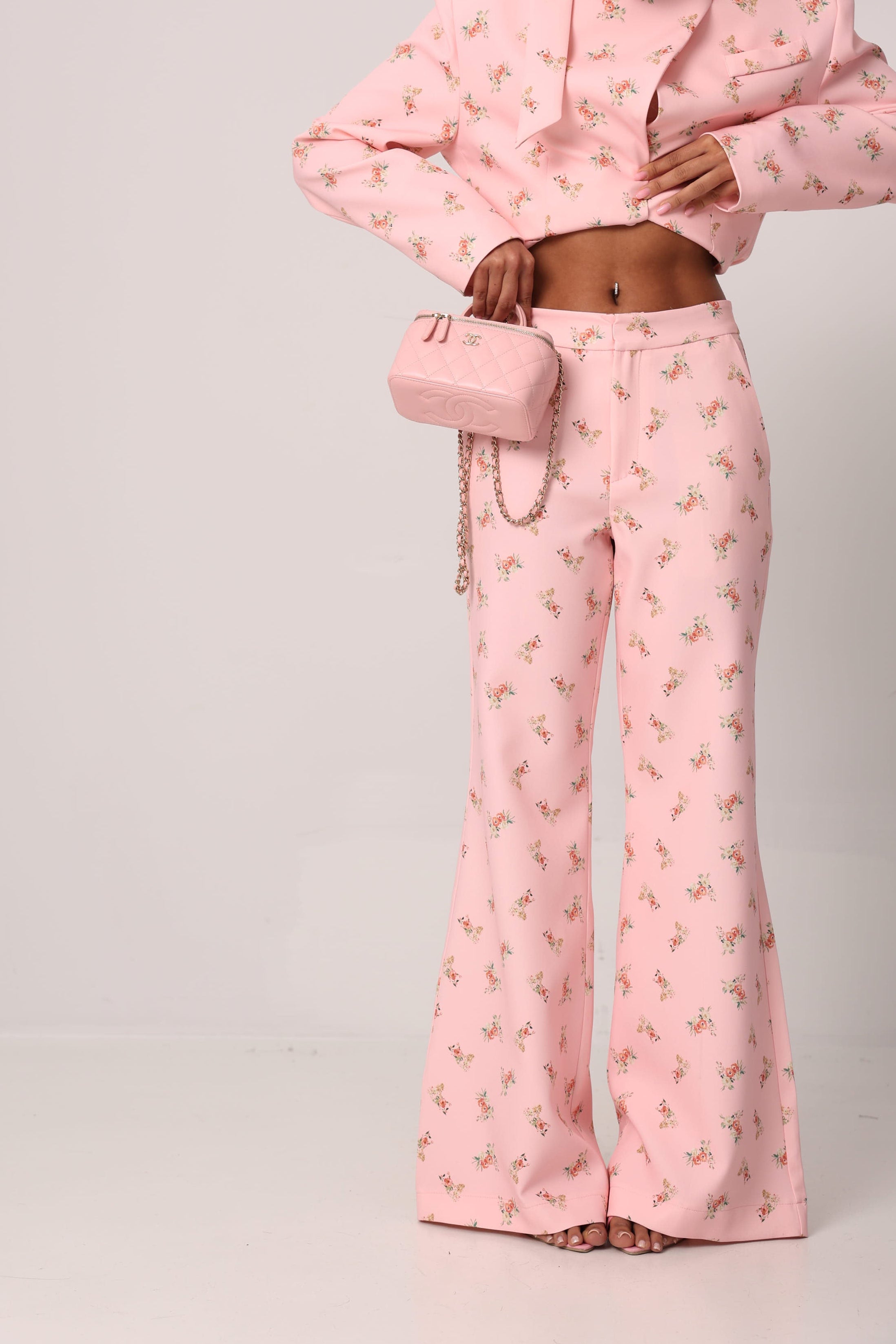 PANTALONI FIORATI NATTY ROSA BY LUMINA