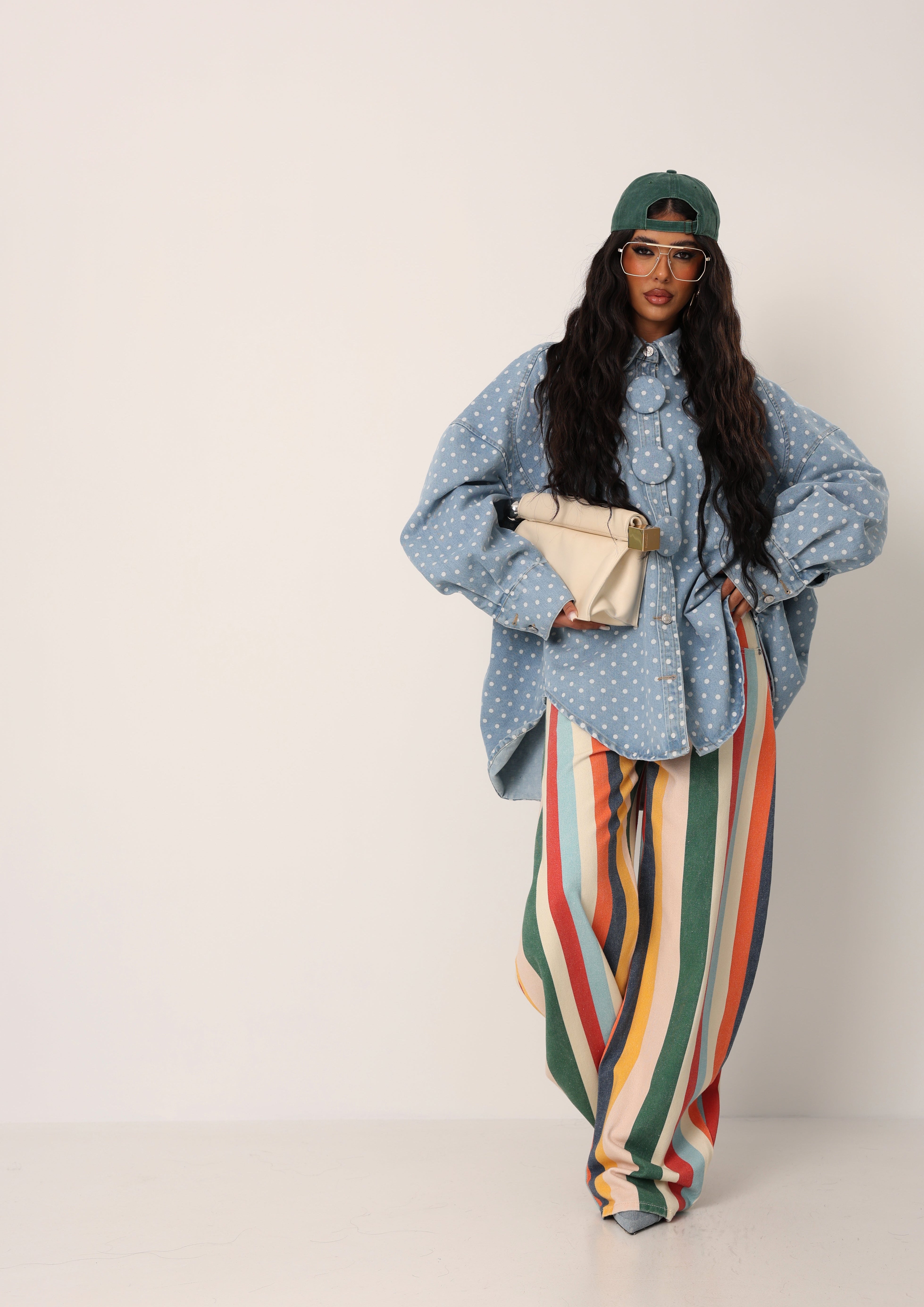 JEANS RIGHE HEIDI MULTICOLOR