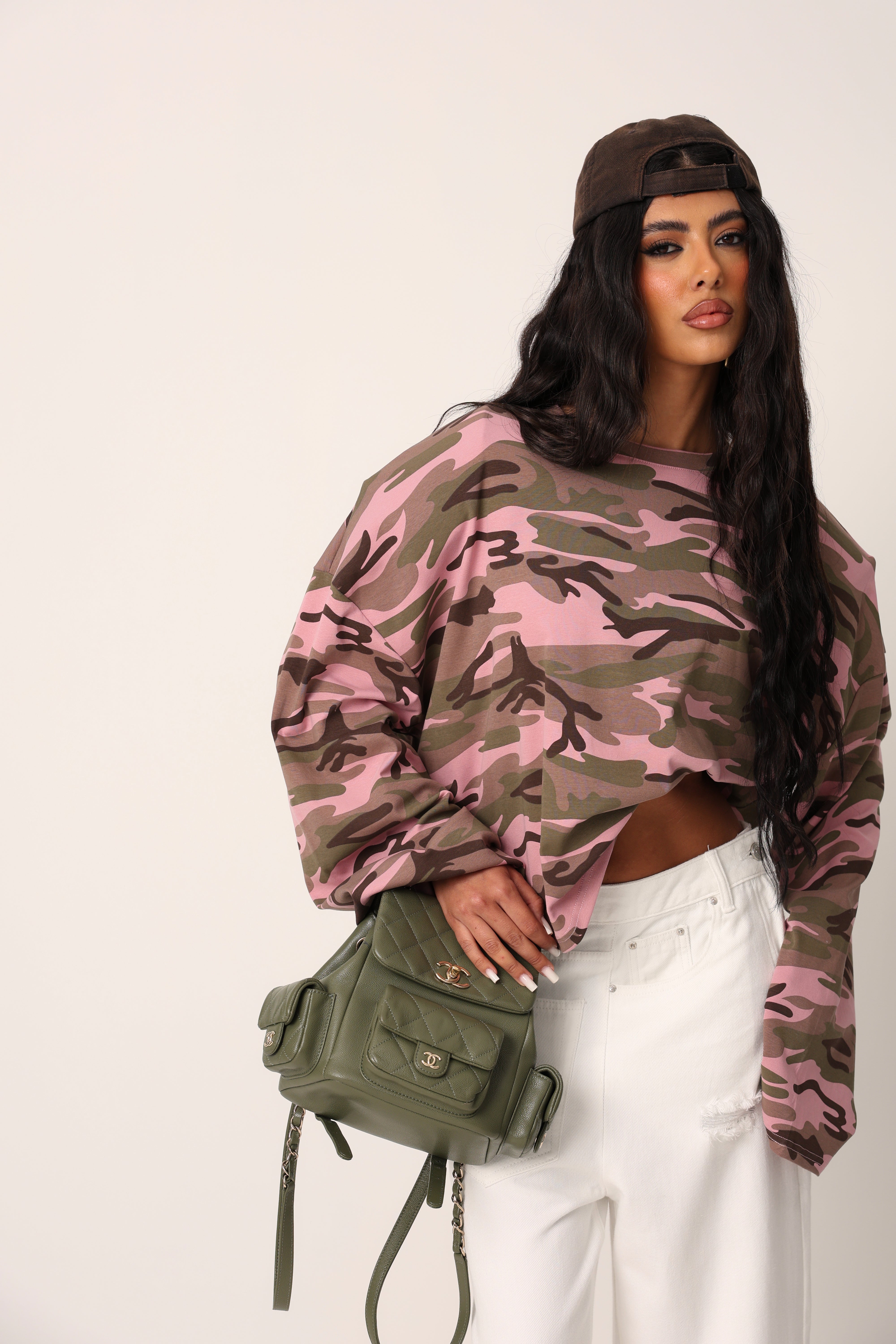 MAGLIA CAMOUFLAGE PENNY ROSA