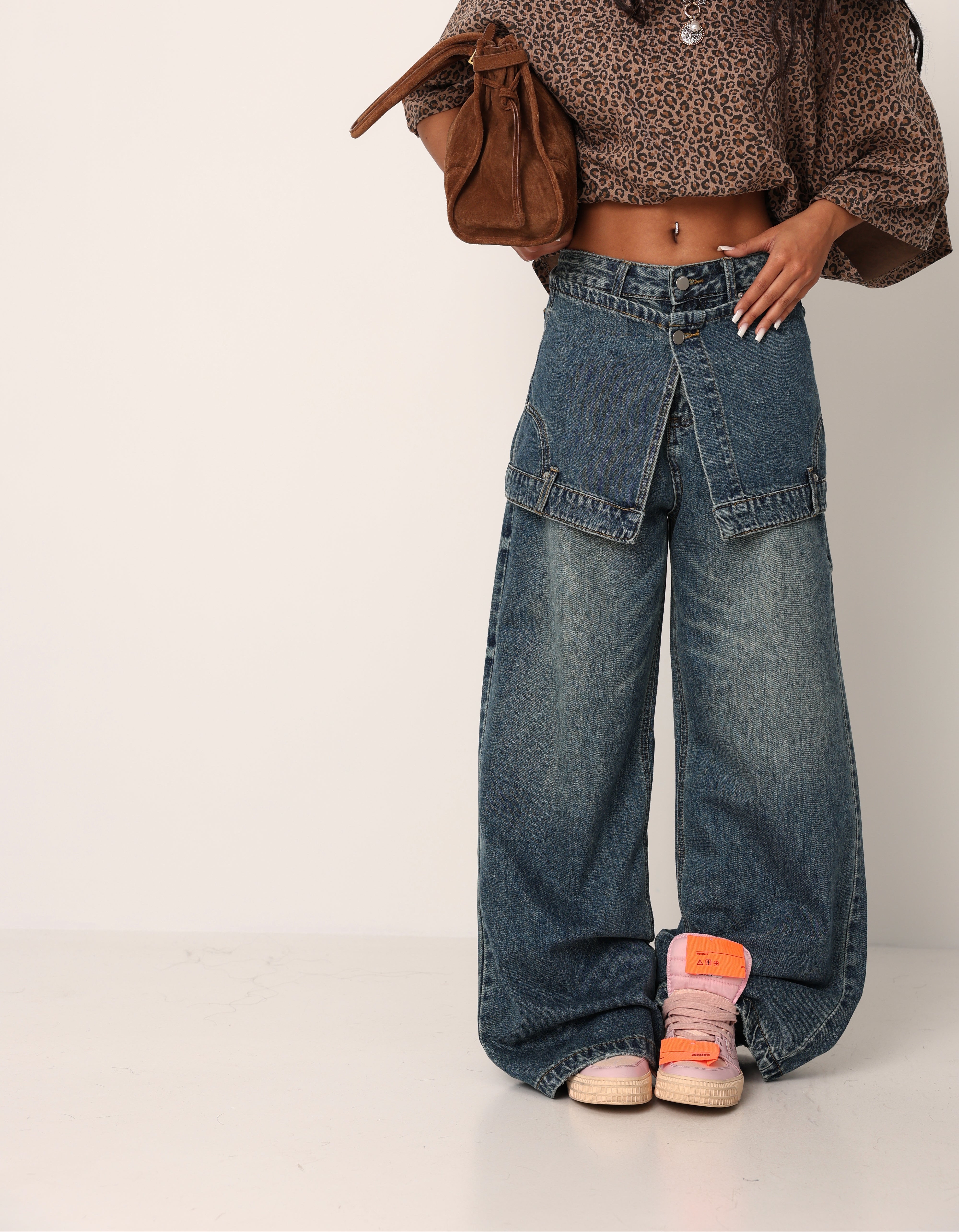 JEANS SCARLETT DENIM SCURO+ GONNELLINA