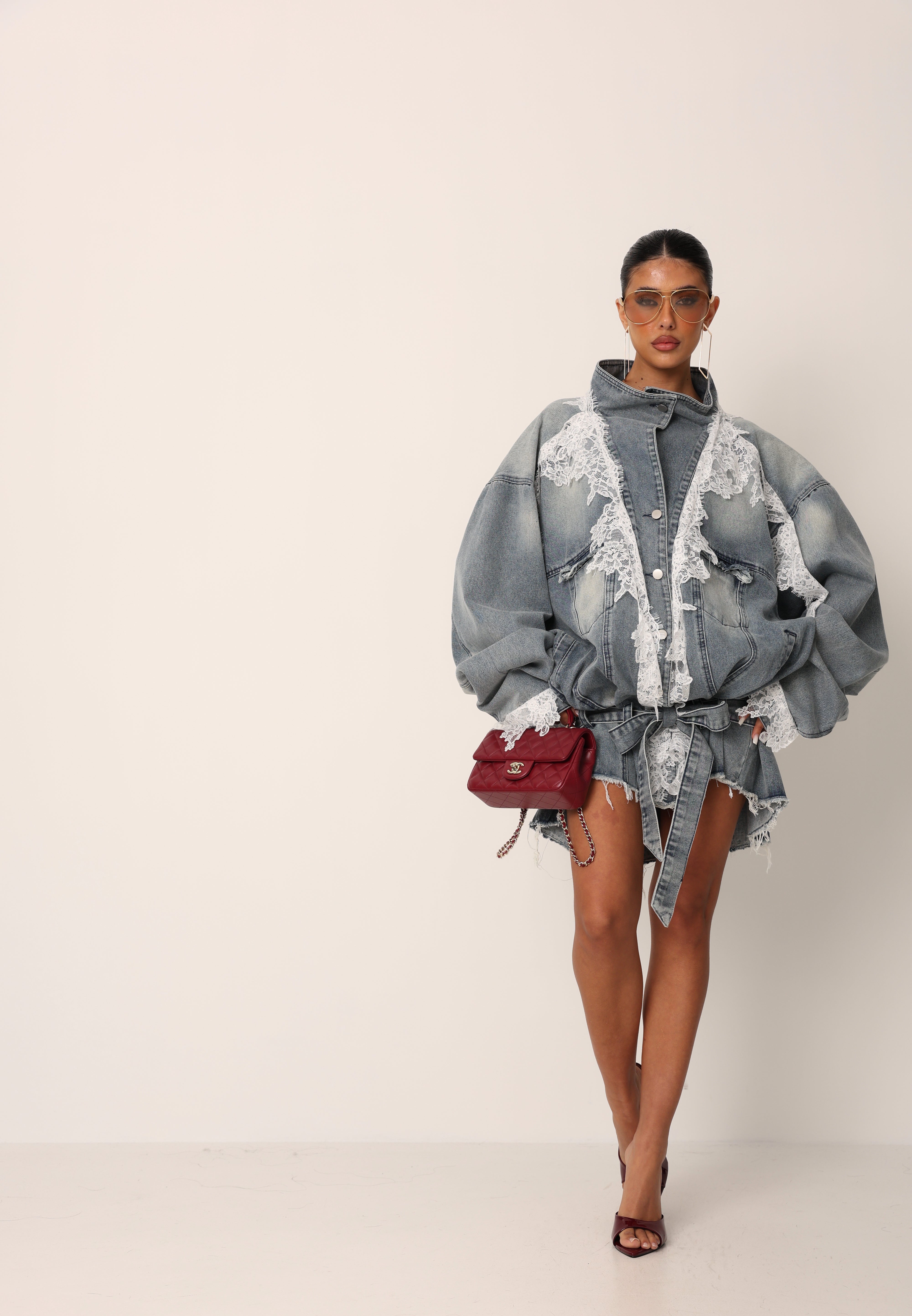 GIACCA PIZZO MADISON DENIM