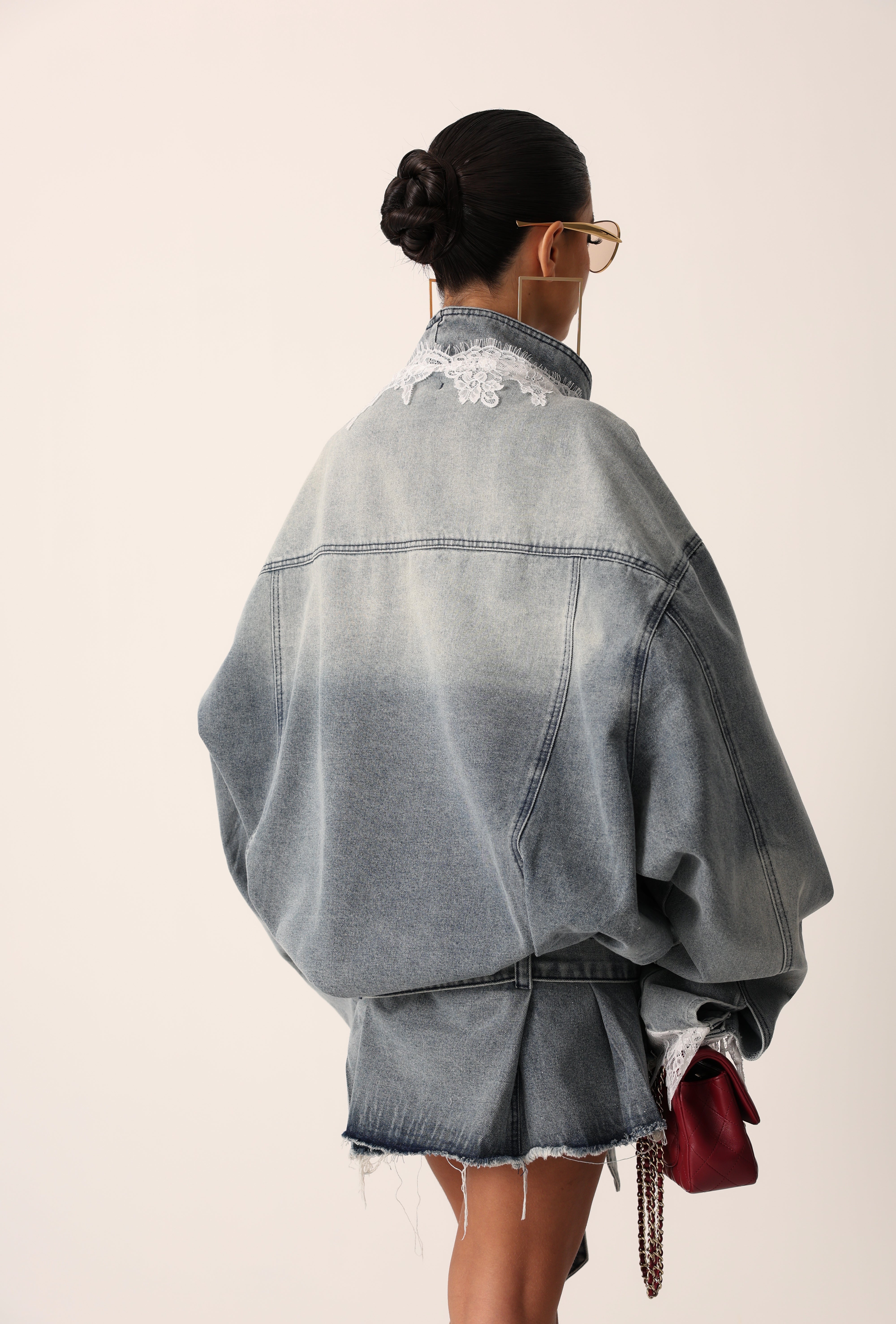 GIACCA PIZZO MADISON DENIM