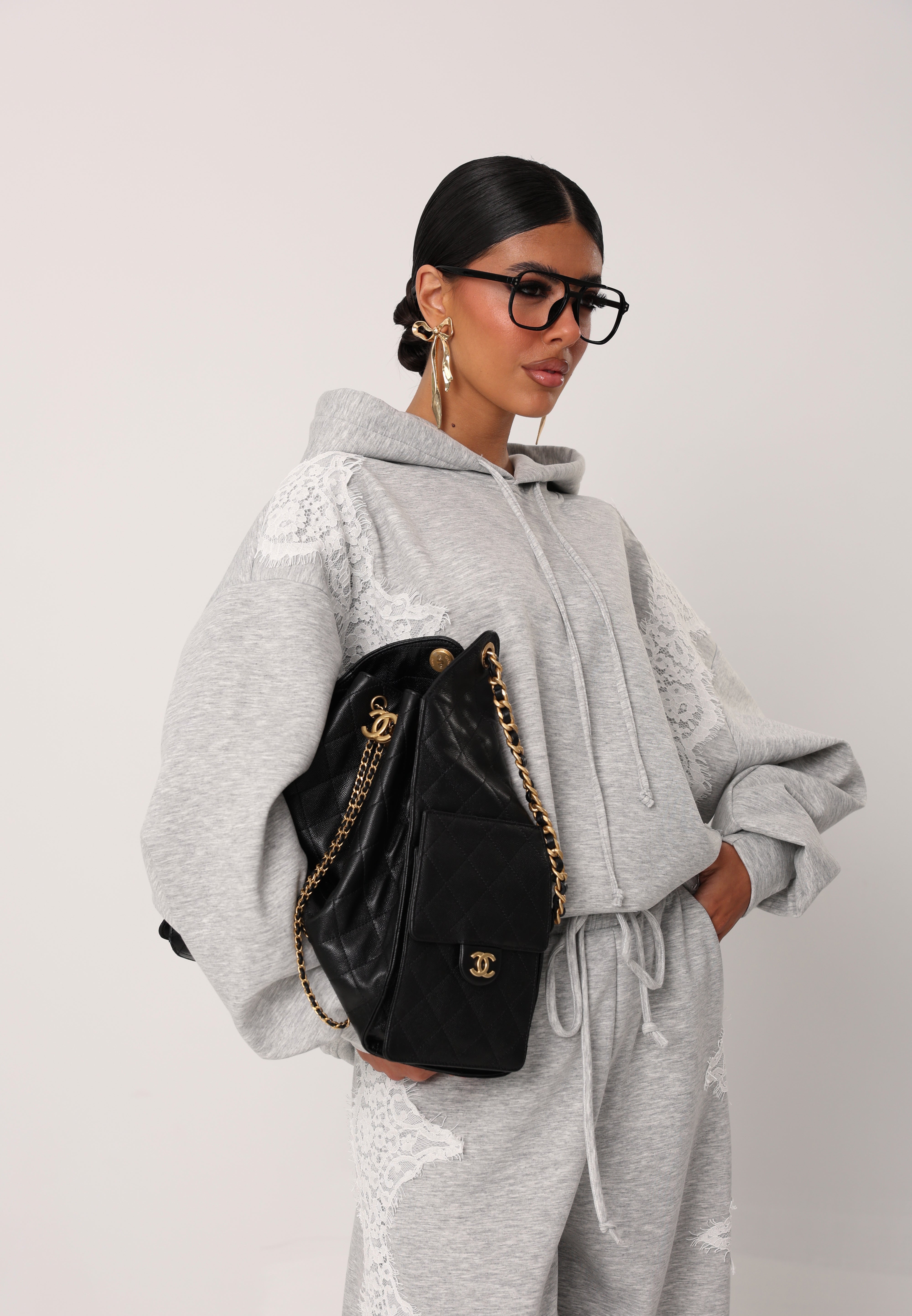 FELPA PIZZO AERYS GRIGIA BY LUMINA