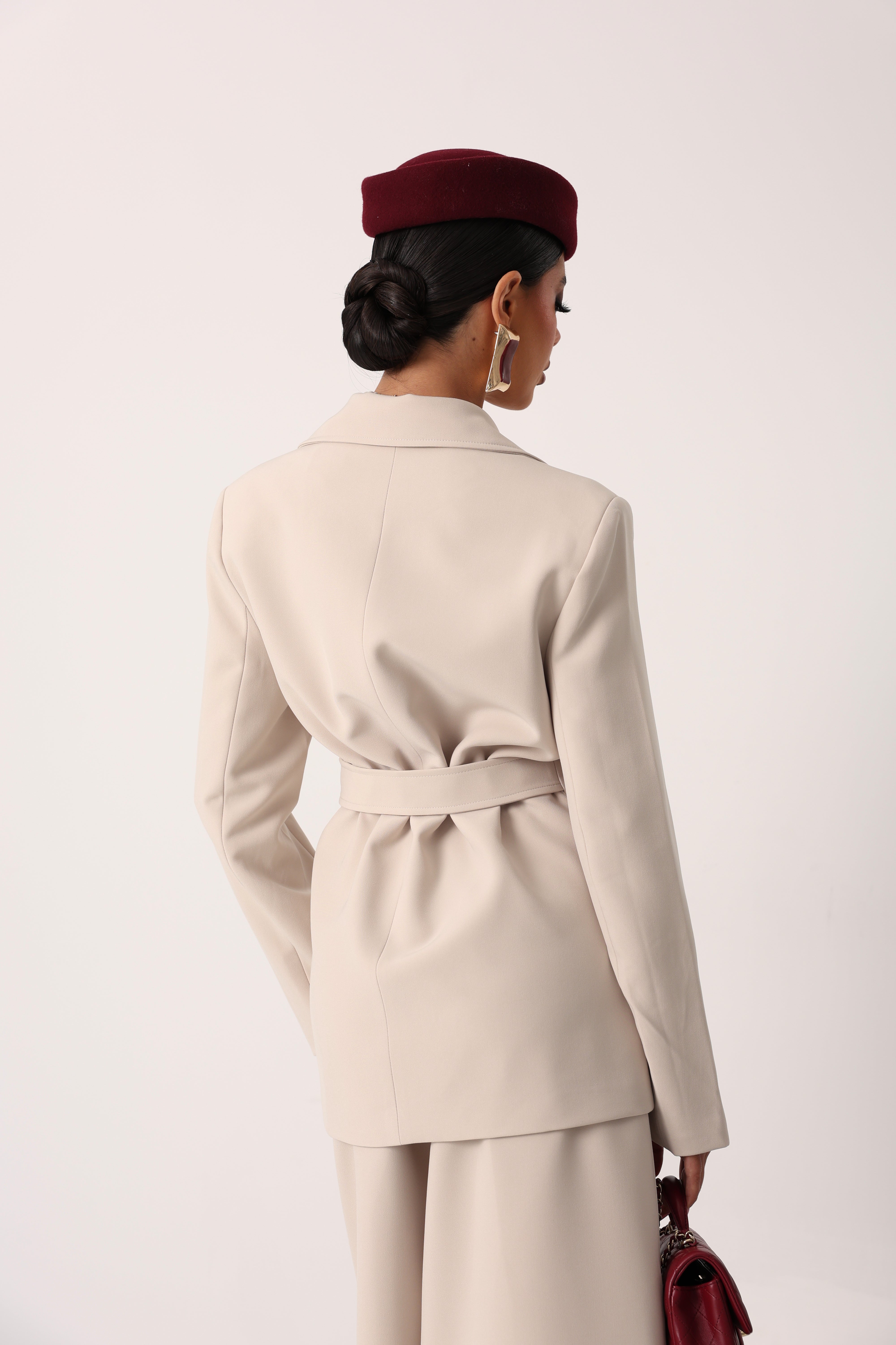 BLAZER OVERSIZE CLAUDIA BEIGE