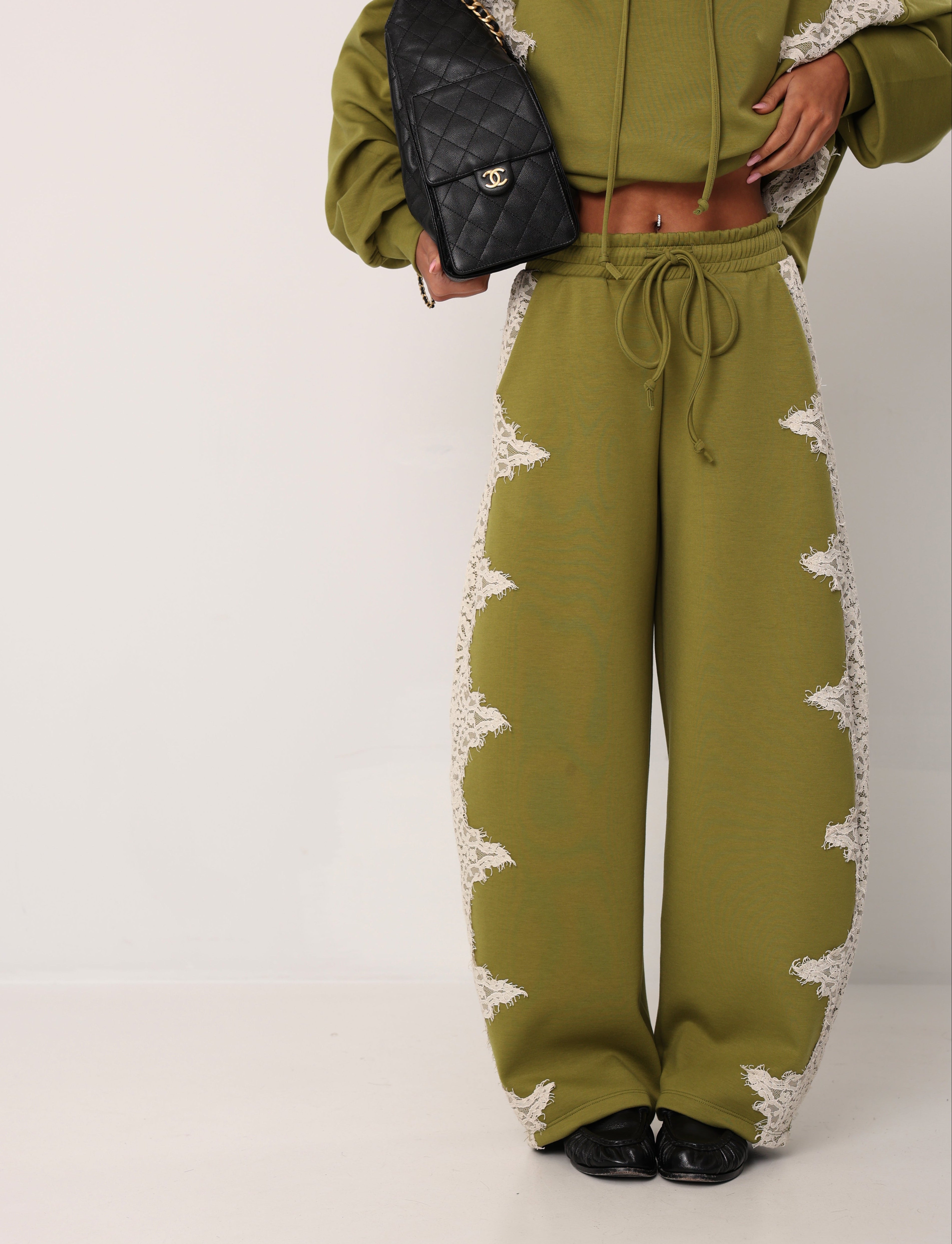 PANTATUTA PIZZO NEMESI VERDE PISELLO BY LUMINA