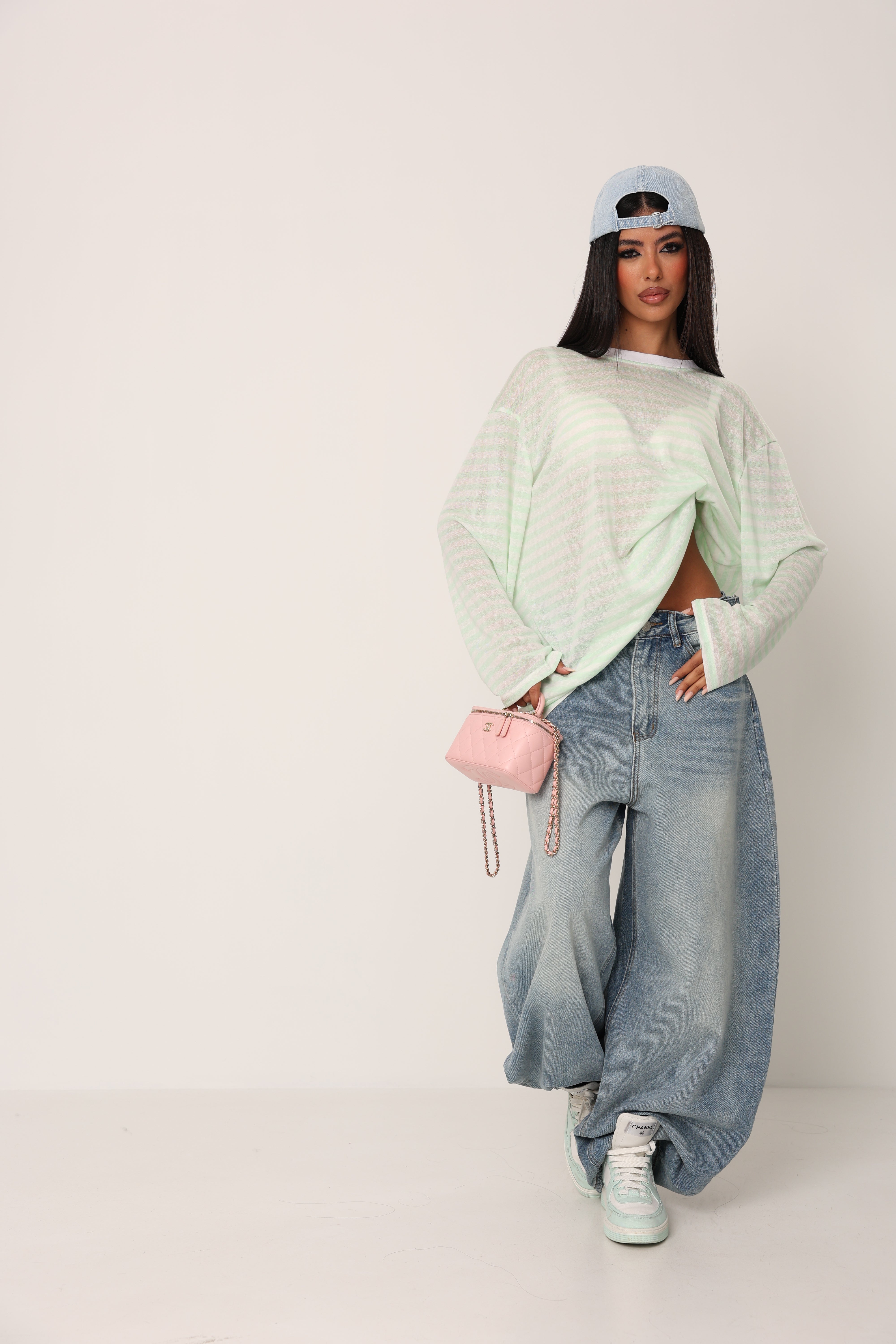 JEANS FIBBIE MARTINEZ DENIM CHIARO