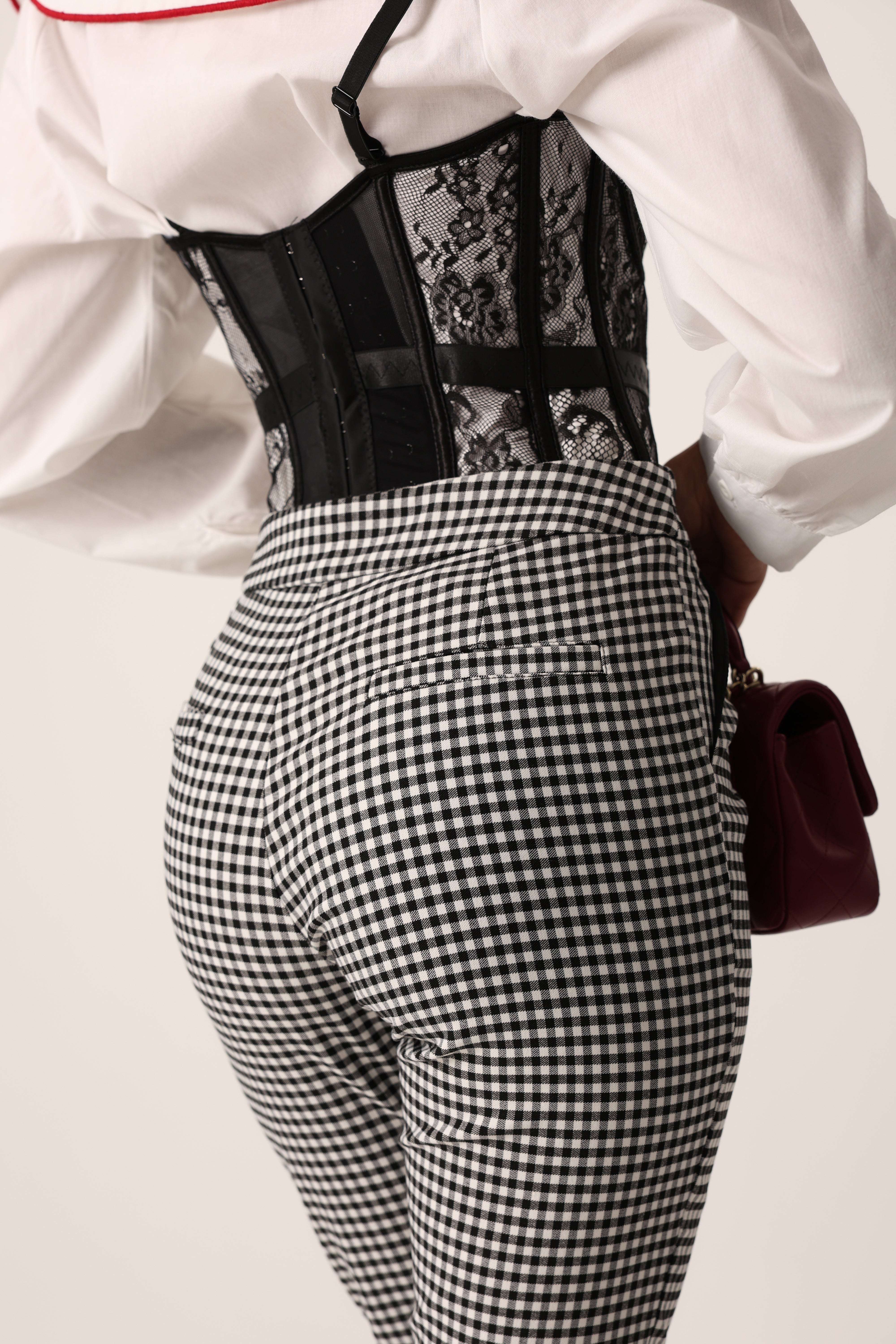 CORSETTO PIZZO BELISA NERO