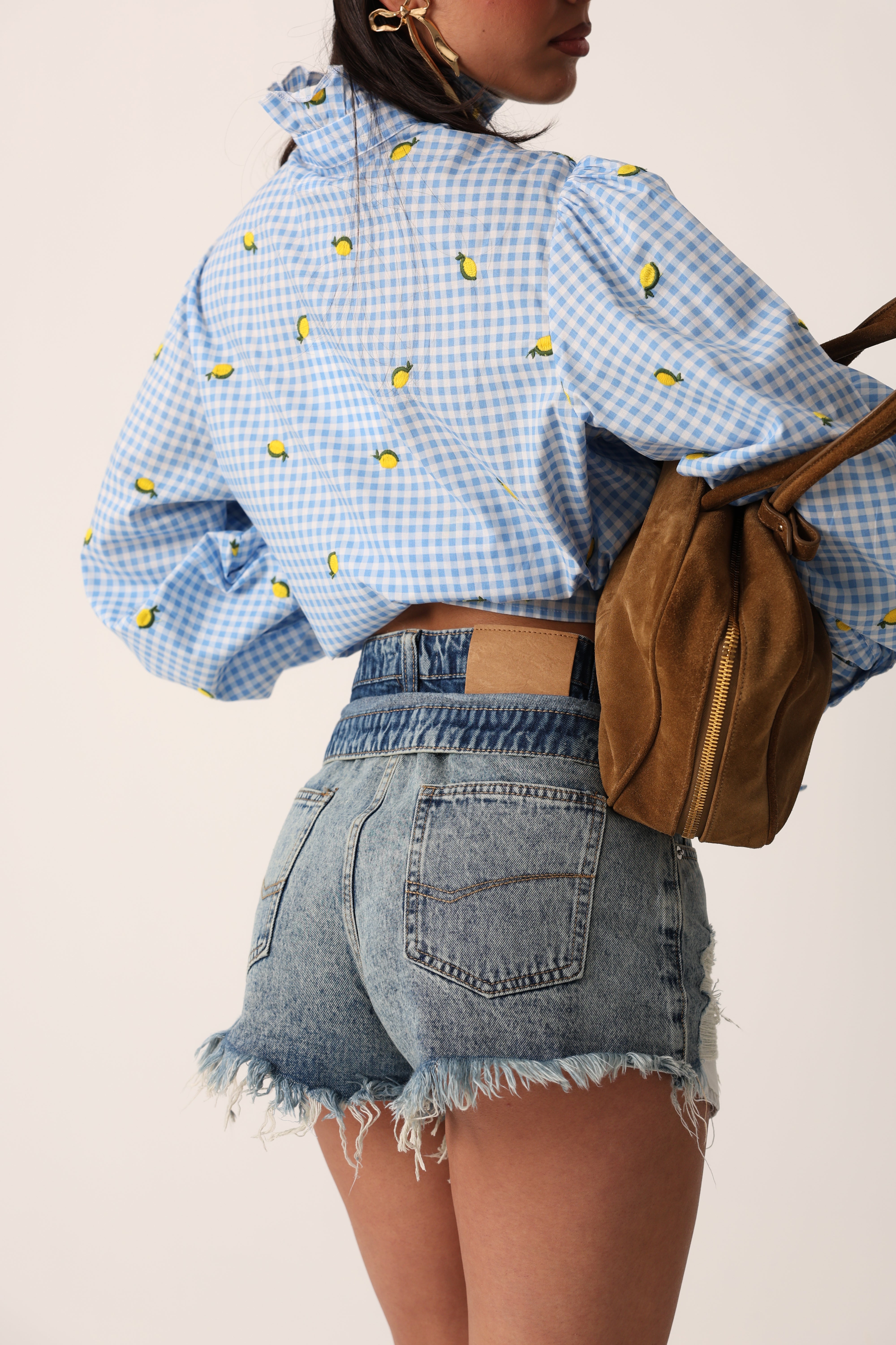 SHORTS SFRANGIATO MARCEL DENIM BLUE