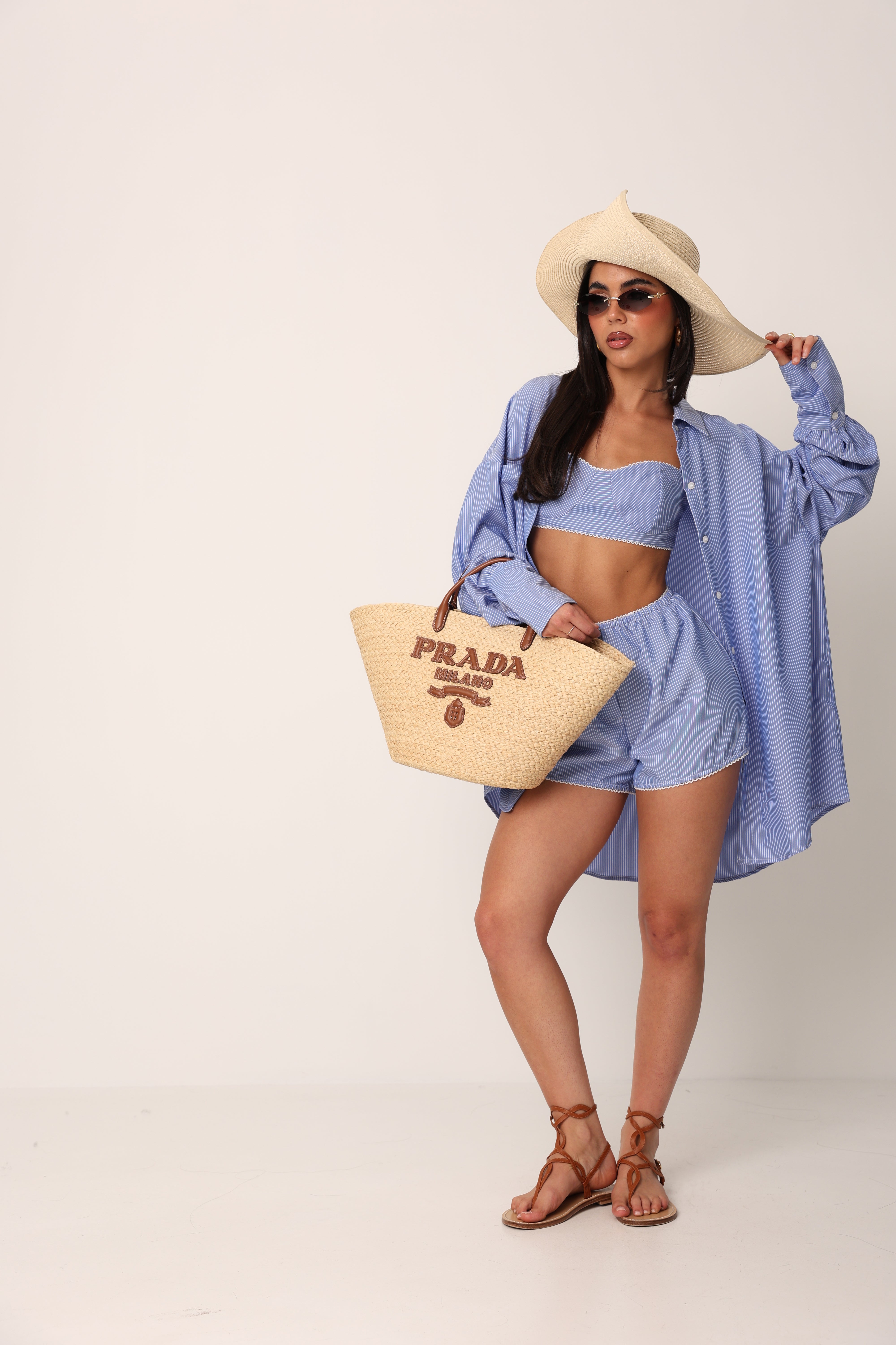 SHORTS RIGHE HOPE AZZURRI