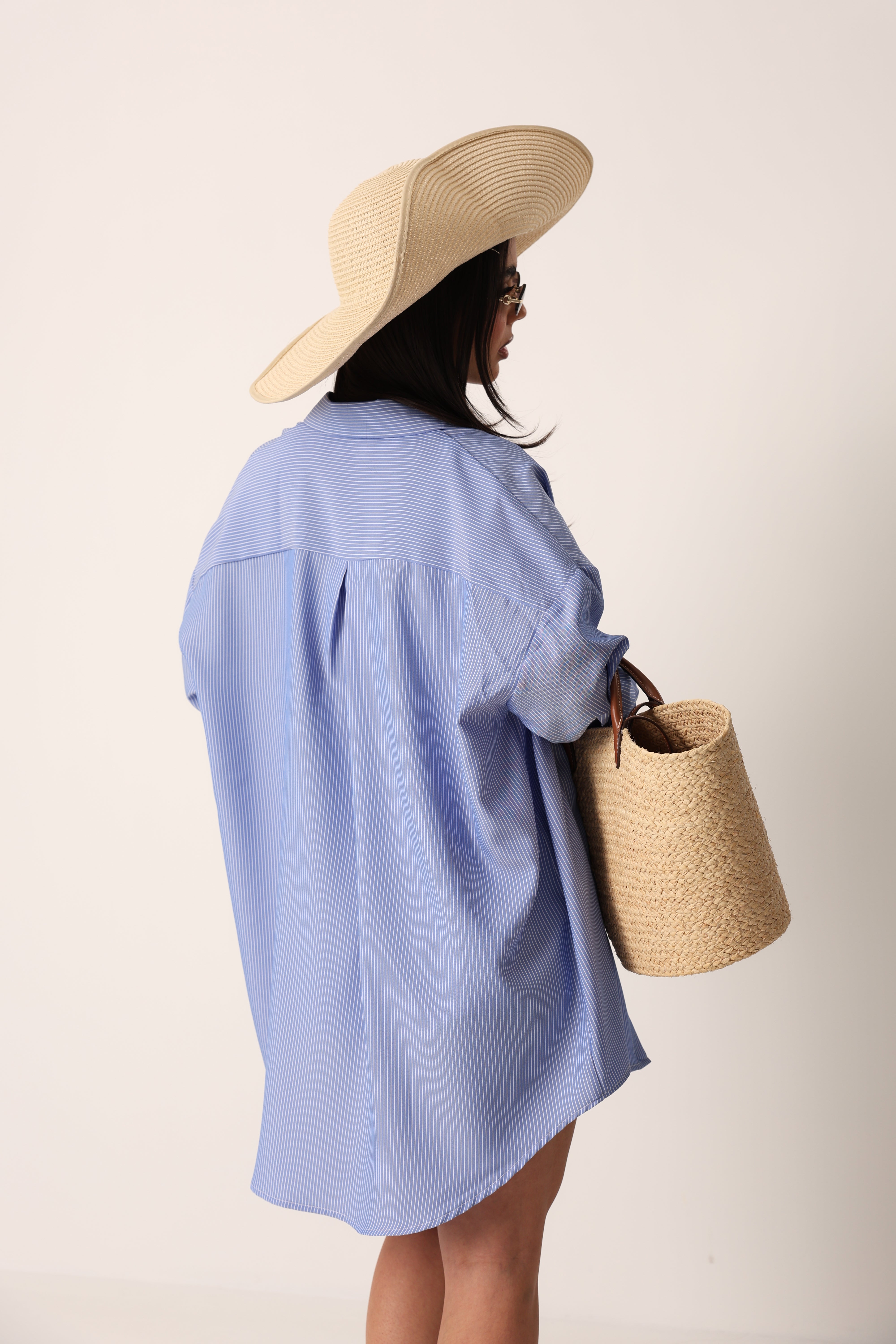 CAMICIA RIGHE JAMIE AZZURRA