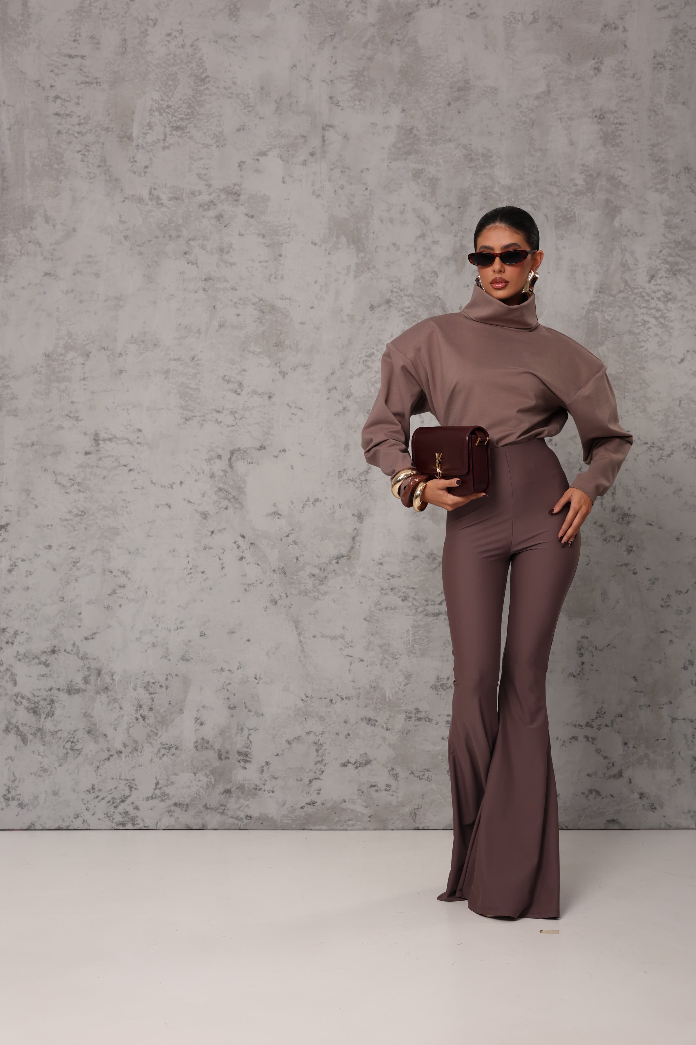 PANTALEGGINS ZAMPA PAPEL TORTORA BY MARZIA MANGO