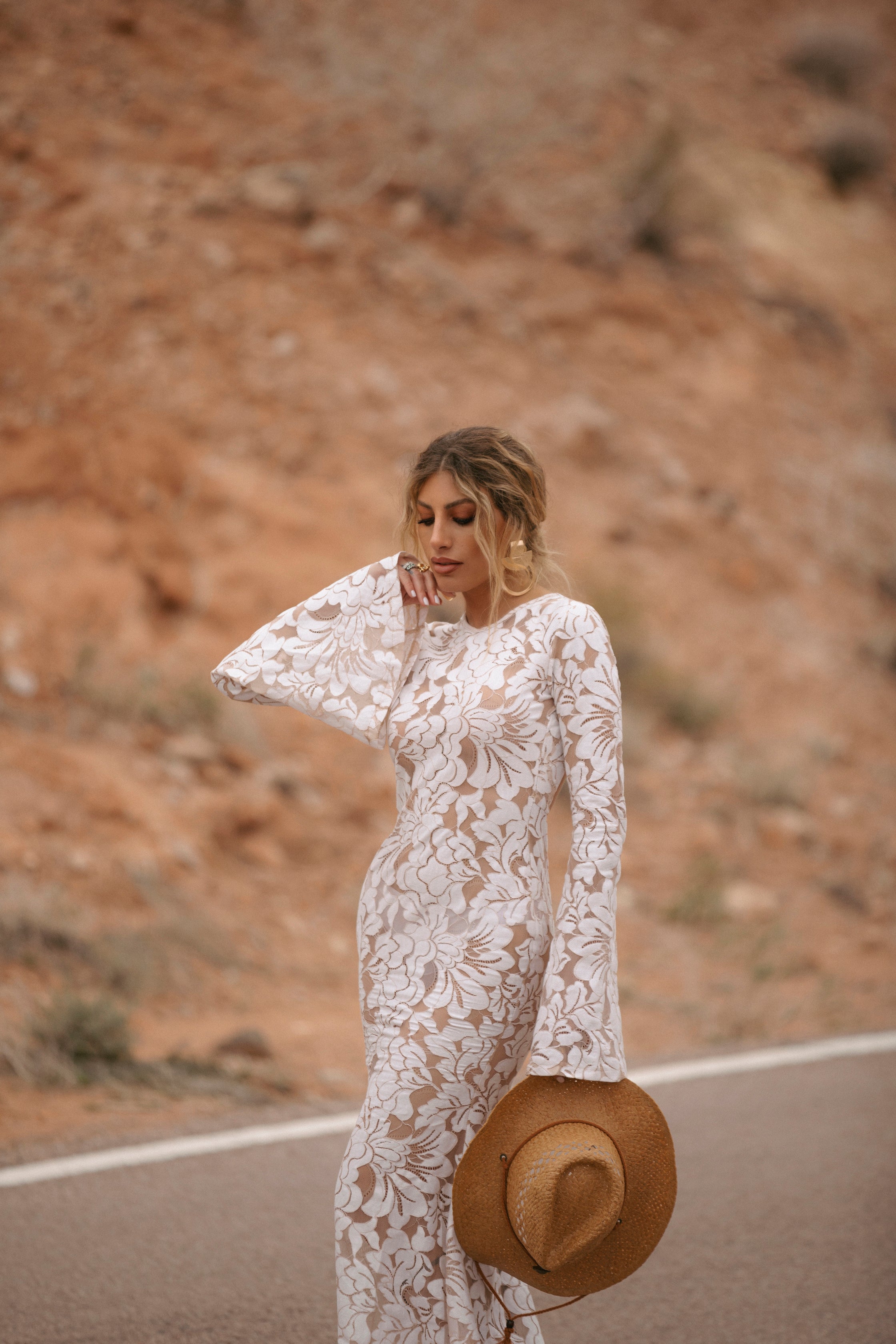 Vestito Valley of Fire bianco